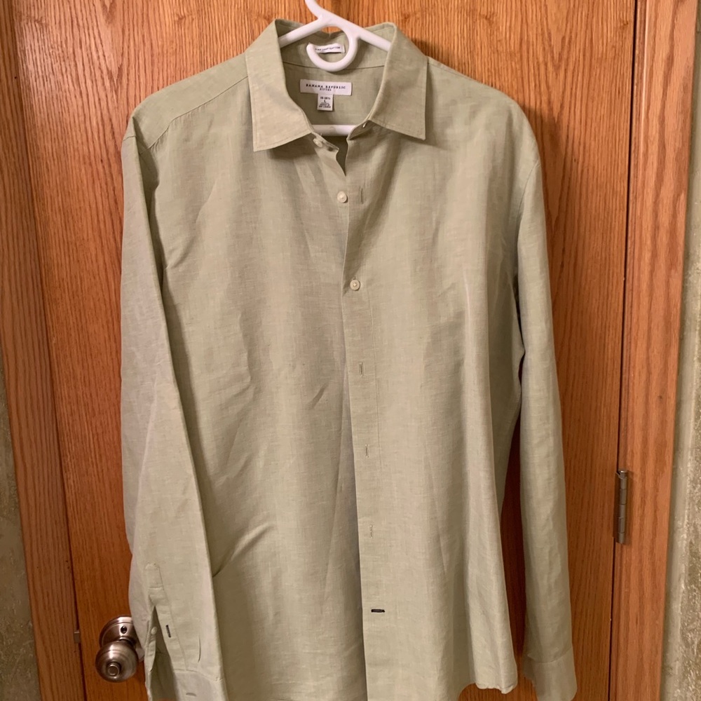 Banana Republic Light Green Shirt